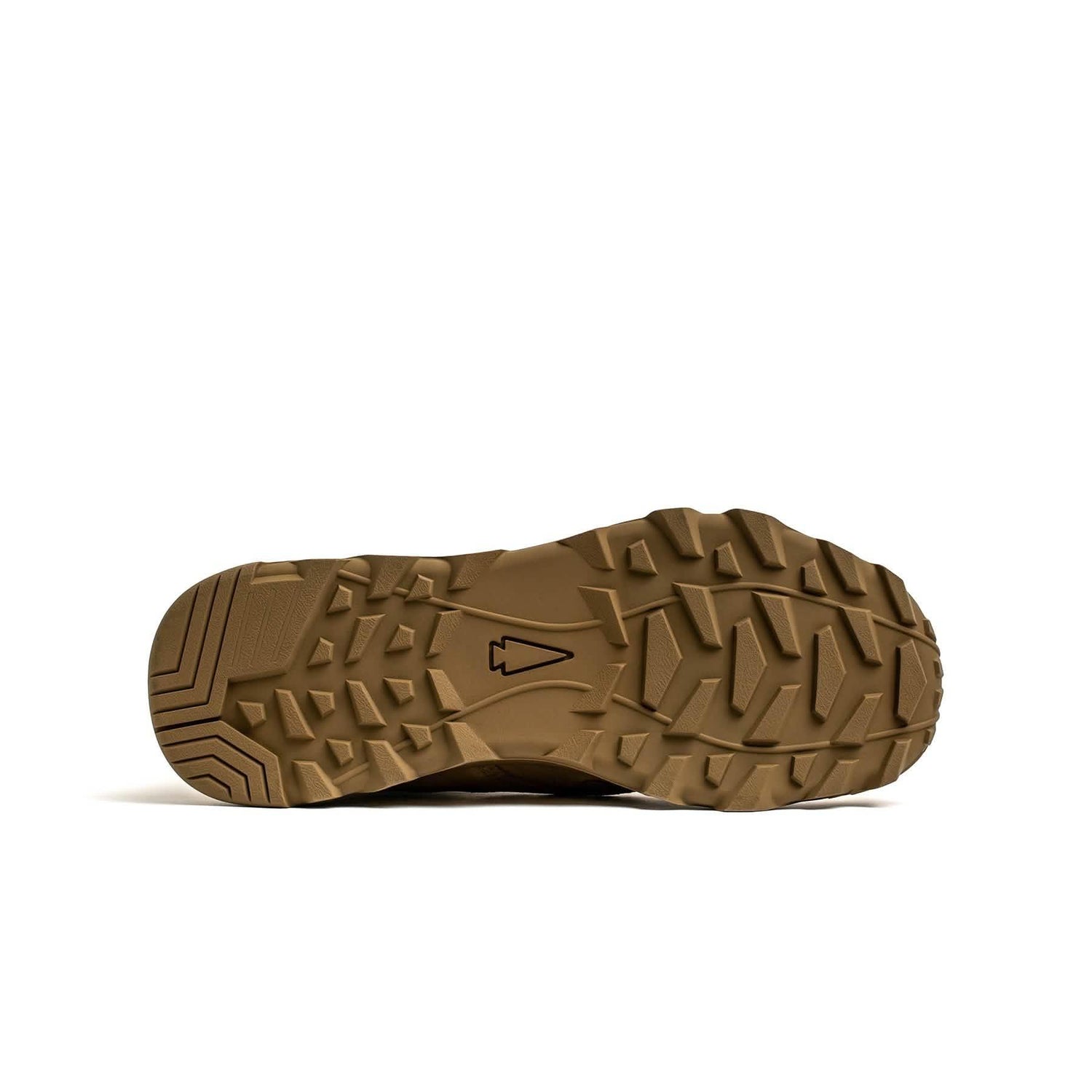GORUCK rucking boot sole with rugged tread pattern on white background
