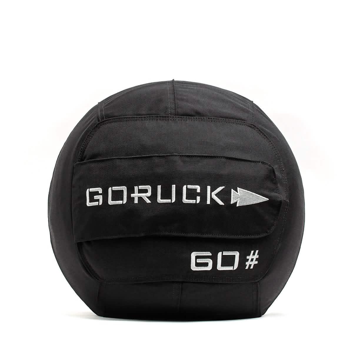 GORUCK 60 pound black ruck training sandbag for strength and fitness workouts