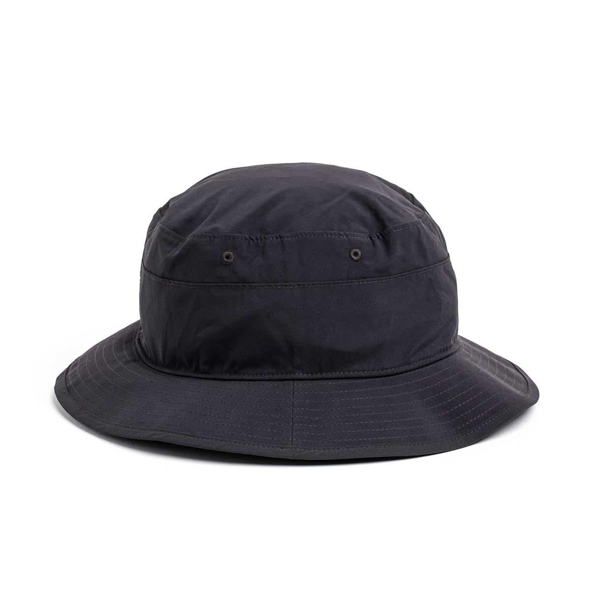 GORUCK black boonie hat with wide brim, durable outdoor rucking gear on white background