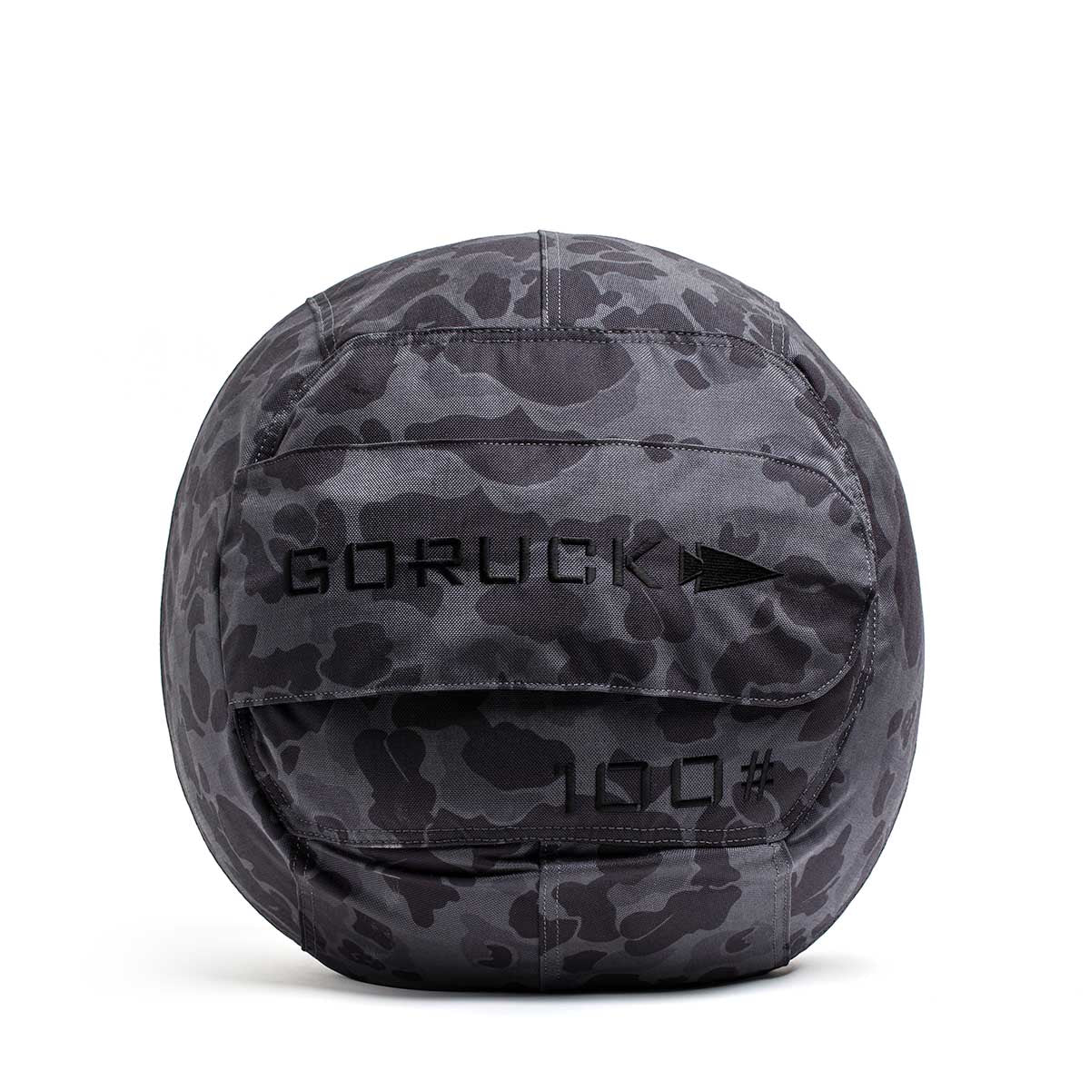The Sand Medicine Ball features a gray camo pattern with