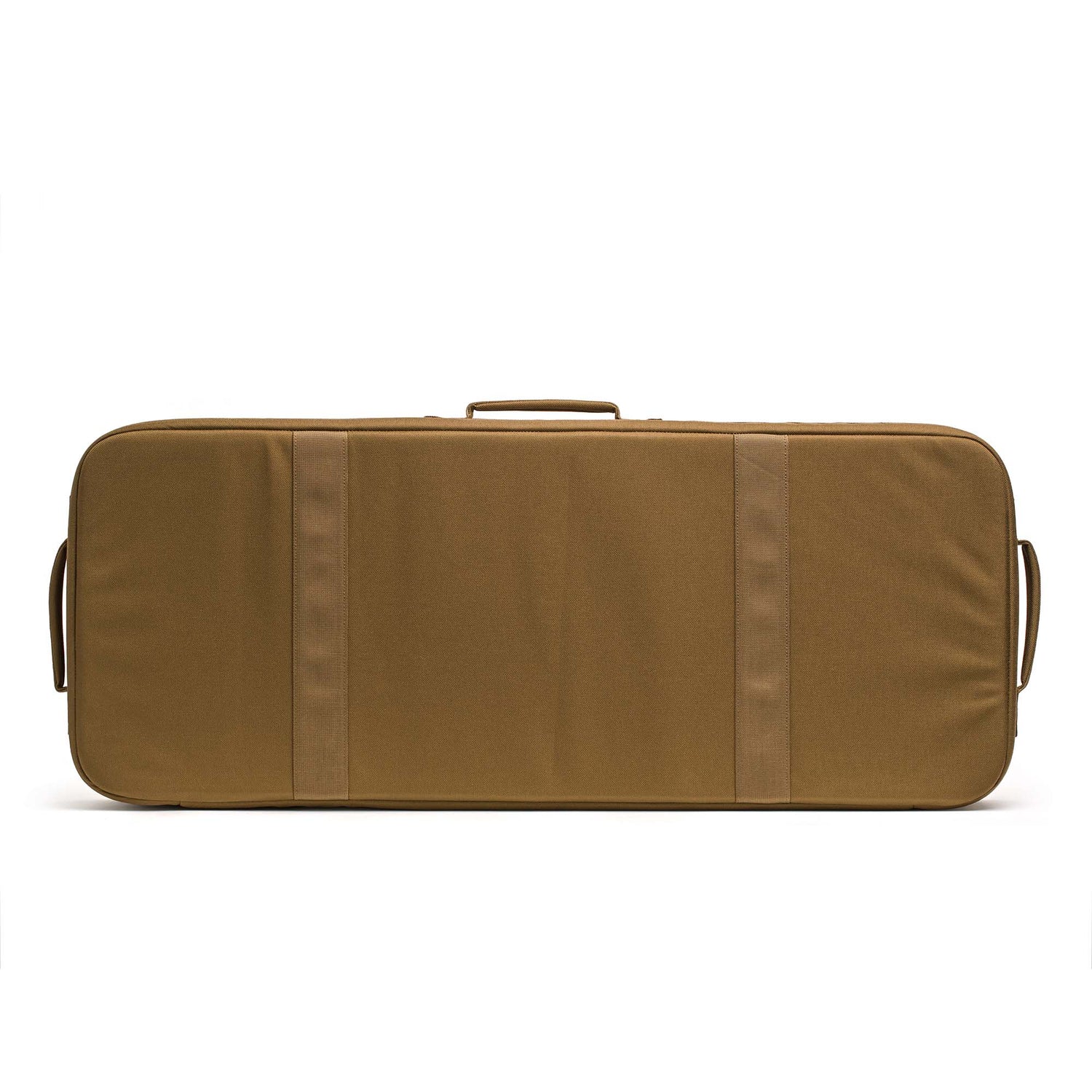The brown Rifle Case is rectangular with handles on the top and sides, photographed against a white background. Its modular design is compatible with hard cases.
