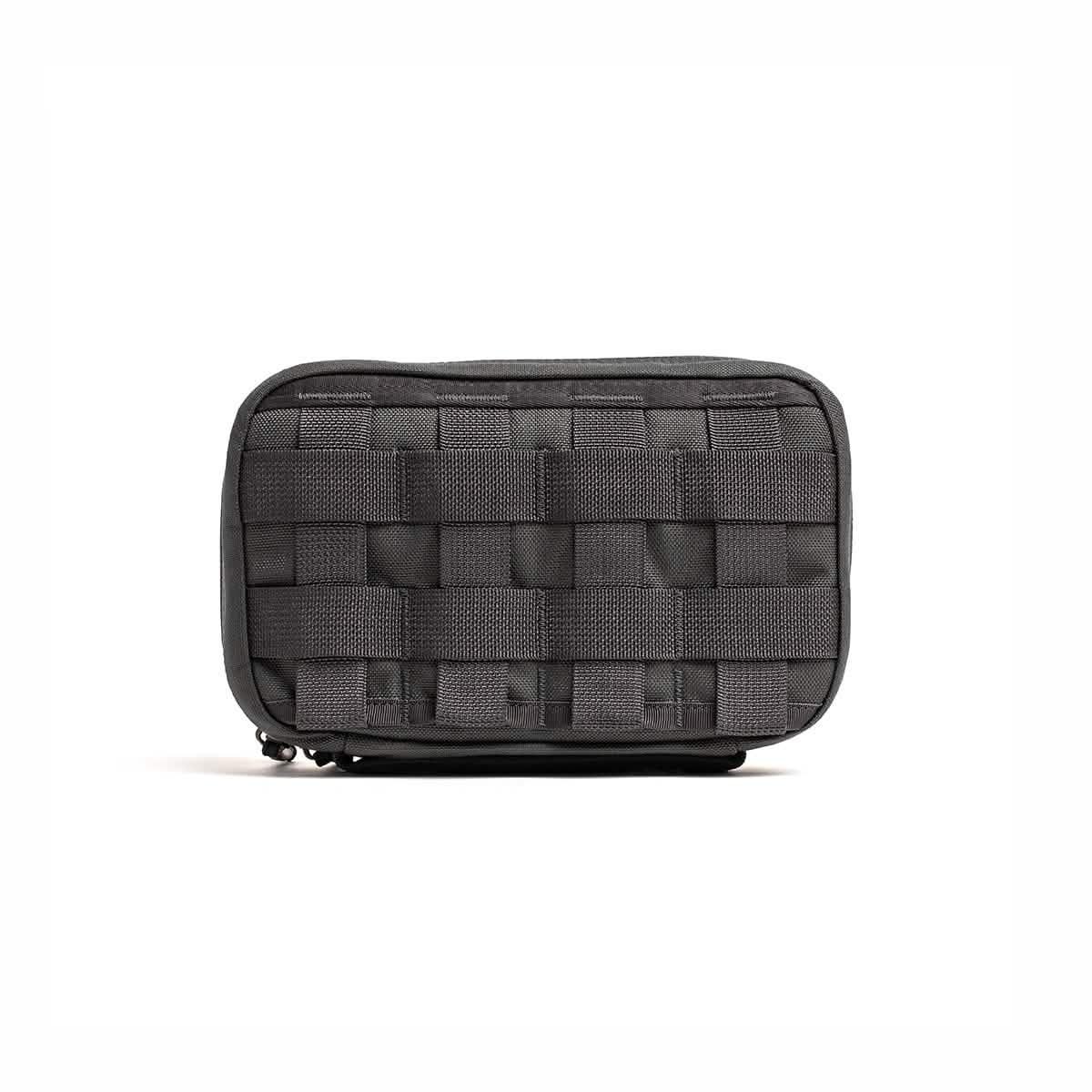 GORUCK black tactical pouch with MOLLE webbing, durable rucking gear accessory