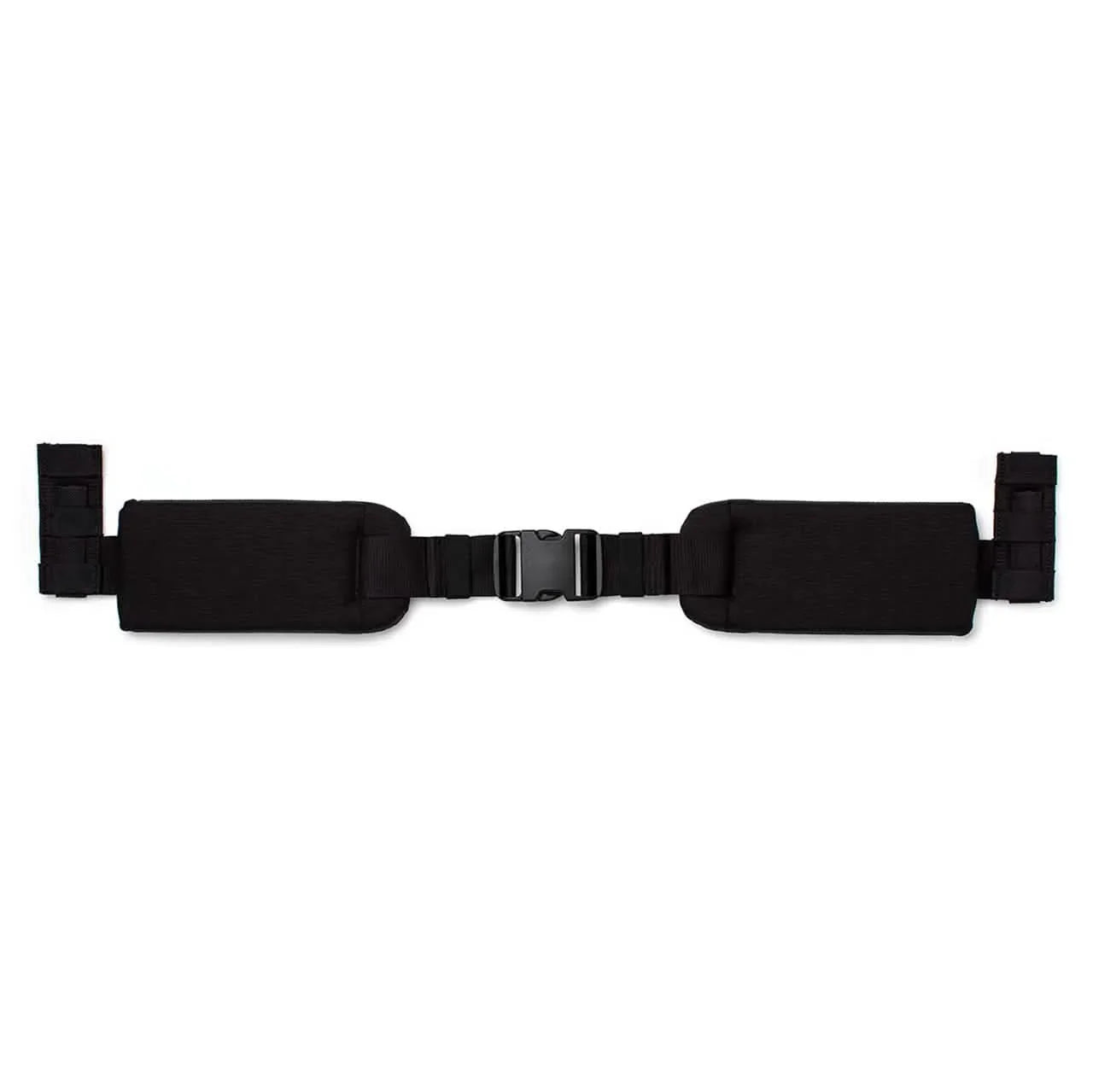GORUCK black padded hip belt with secure buckle, rucking gear accessory on white background