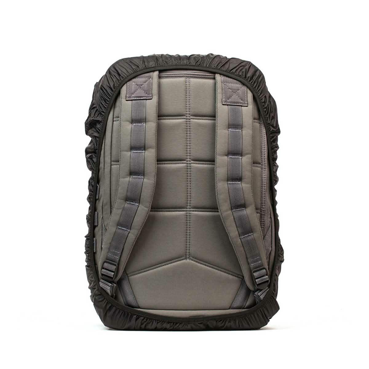 GORUCK durable black rucksack back view with padded straps and reinforced stitching