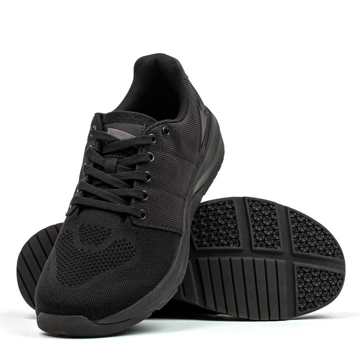 GORUCK black reflective rucking shoe with durable mesh upper and rugged outsole