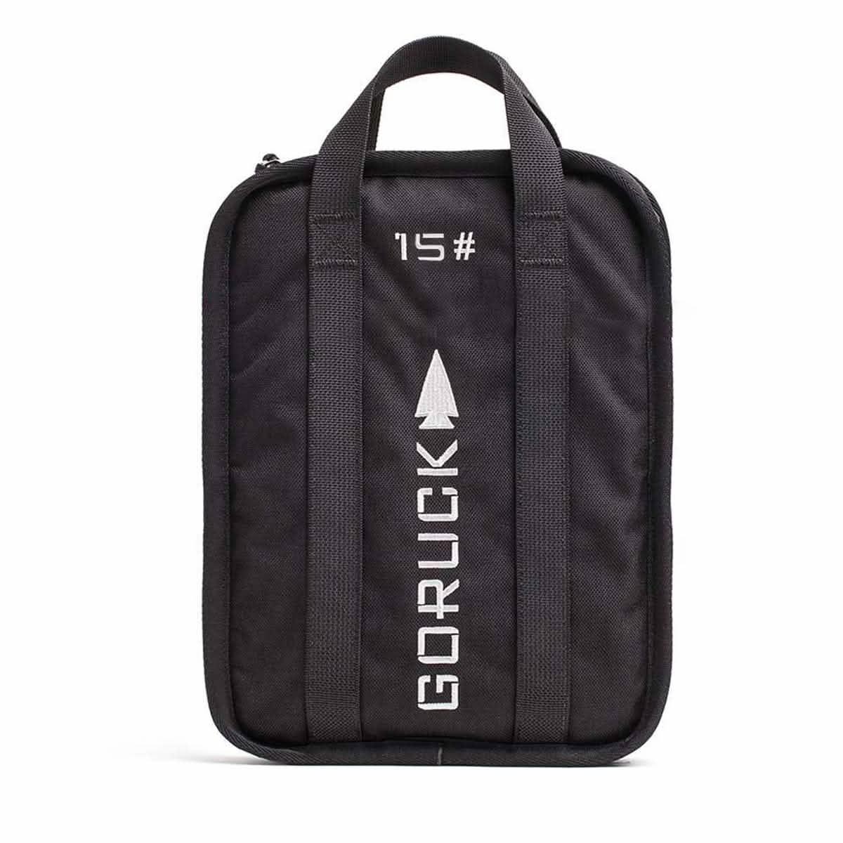 GORUCK black ruck plate, 15 lb training weight with handles, durable rucking gear