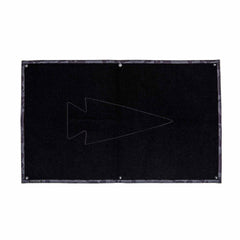 GORUCK black gear mat with arrowhead logo and camouflage border, rucking equipment