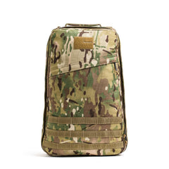 GORUCK 26L Multicam backpack with rugged camo design on white background