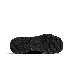 GORUCK rugged black rucking shoe sole with deep tread and arrowhead logo
