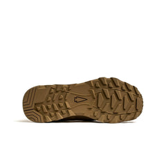 GORUCK rucking boot sole with rugged tread pattern on white background