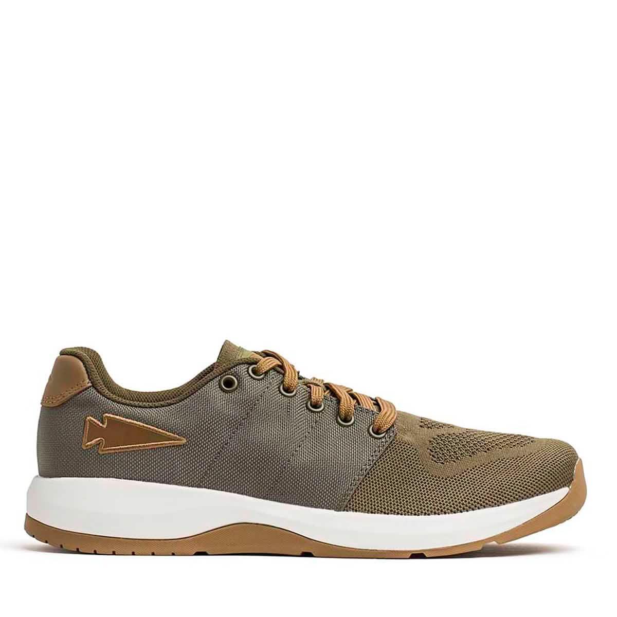 GORUCK Ballistic Trainer shoe in ranger green and coyote, durable rucking sneaker