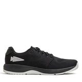GORUCK Ballistic Trainers black sneaker with silver logo, durable rucking shoe on white background