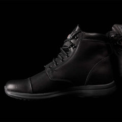 GORUCK black tactical rucking boot with rugged sole on black background
