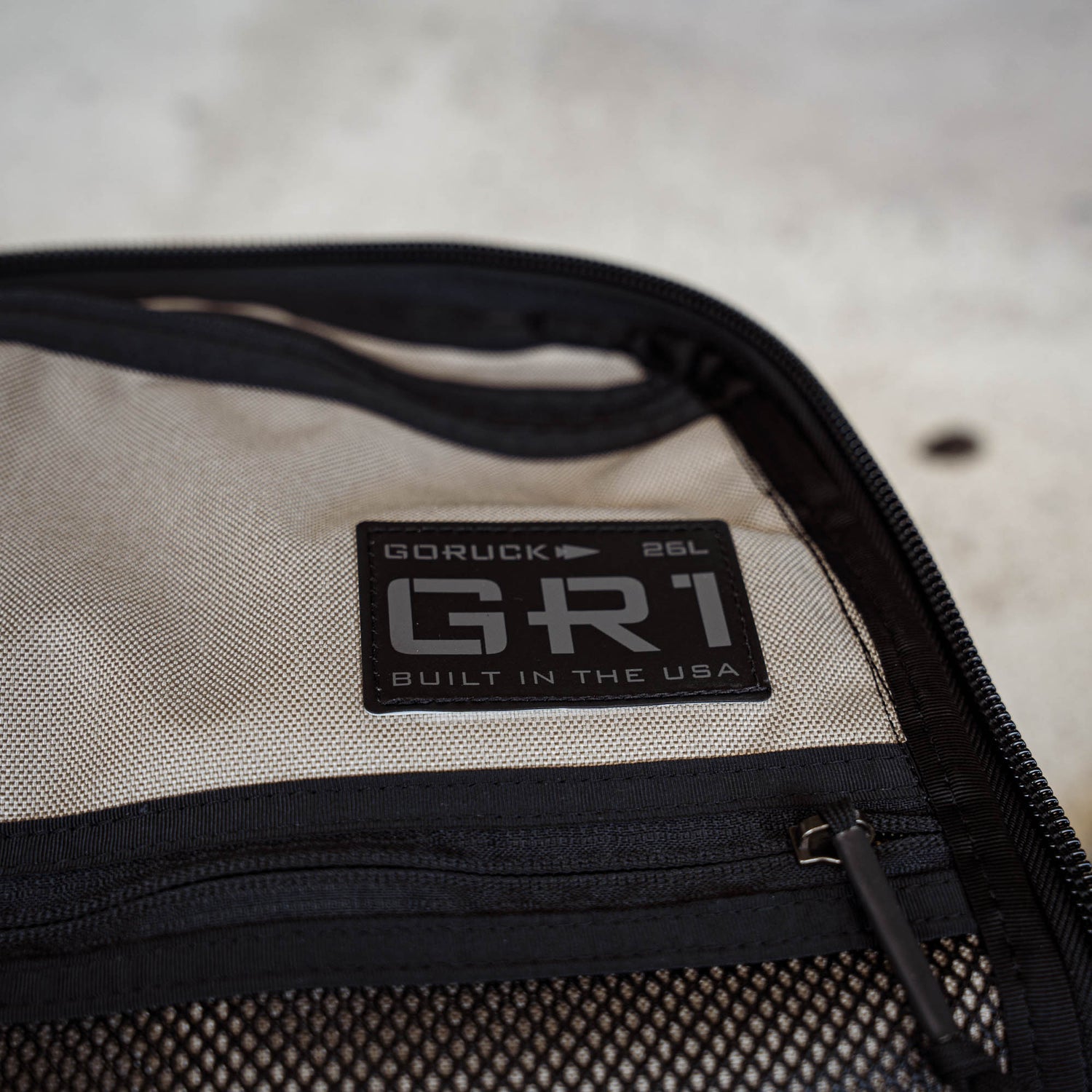 Close-up of the GR1 label reading 