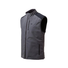 GORUCK charcoal fleece vest, men's size large, with zip pockets and high collar