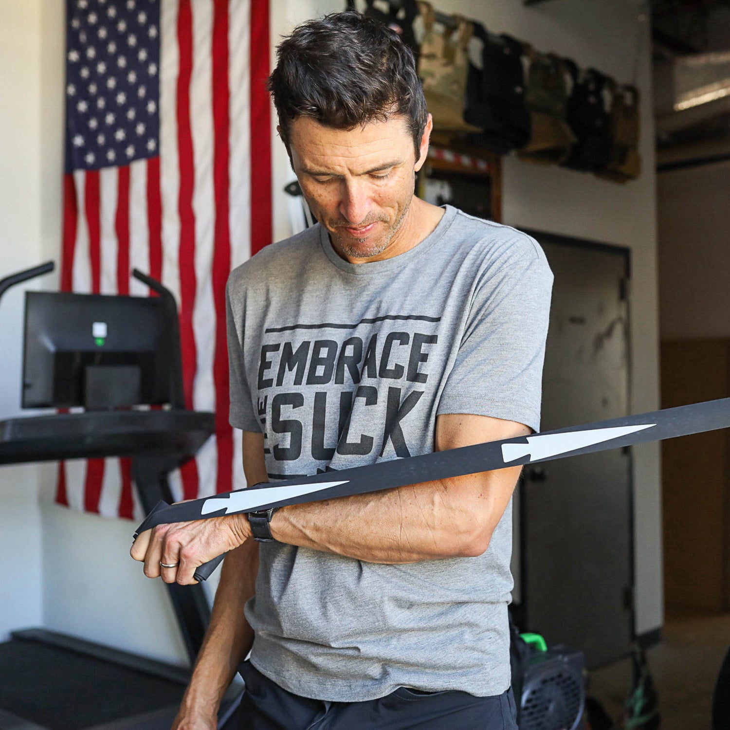 Man in gym wearing 