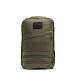 GORUCK Ranger Green rucksack with front zipper pocket and American flag patch