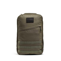 GORUCK Ranger Green rucksack with front zipper pocket and American flag patch