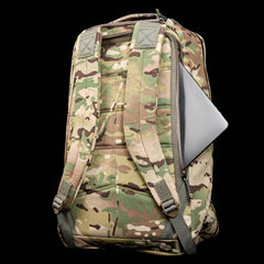 GORUCK GR1 26L Multicam XPAC backpack with laptop in rear compartment, rugged rucking gear