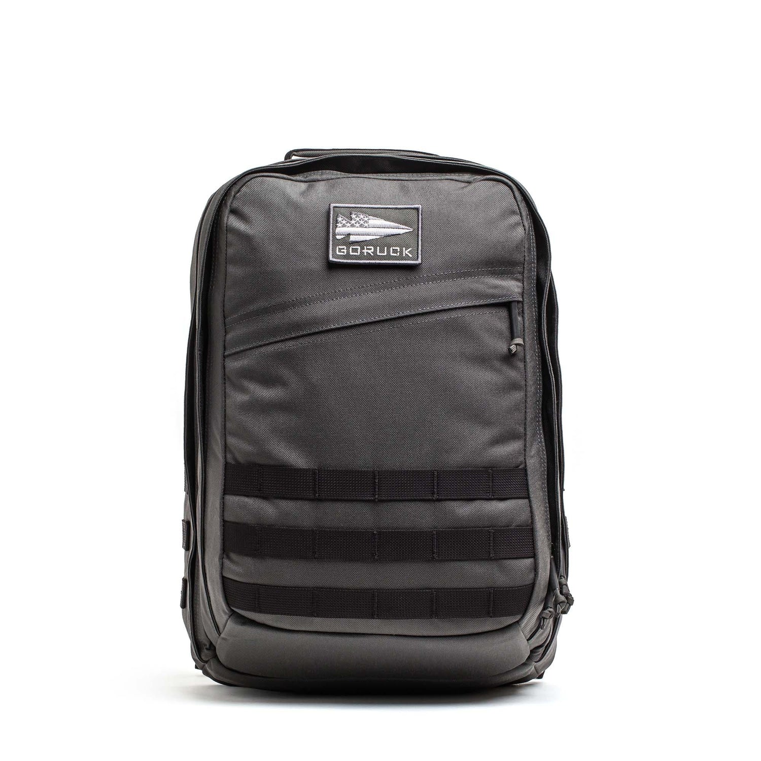 GORUCK GR2 26L rucksack in armor grey with black MOLLE, durable tactical backpack