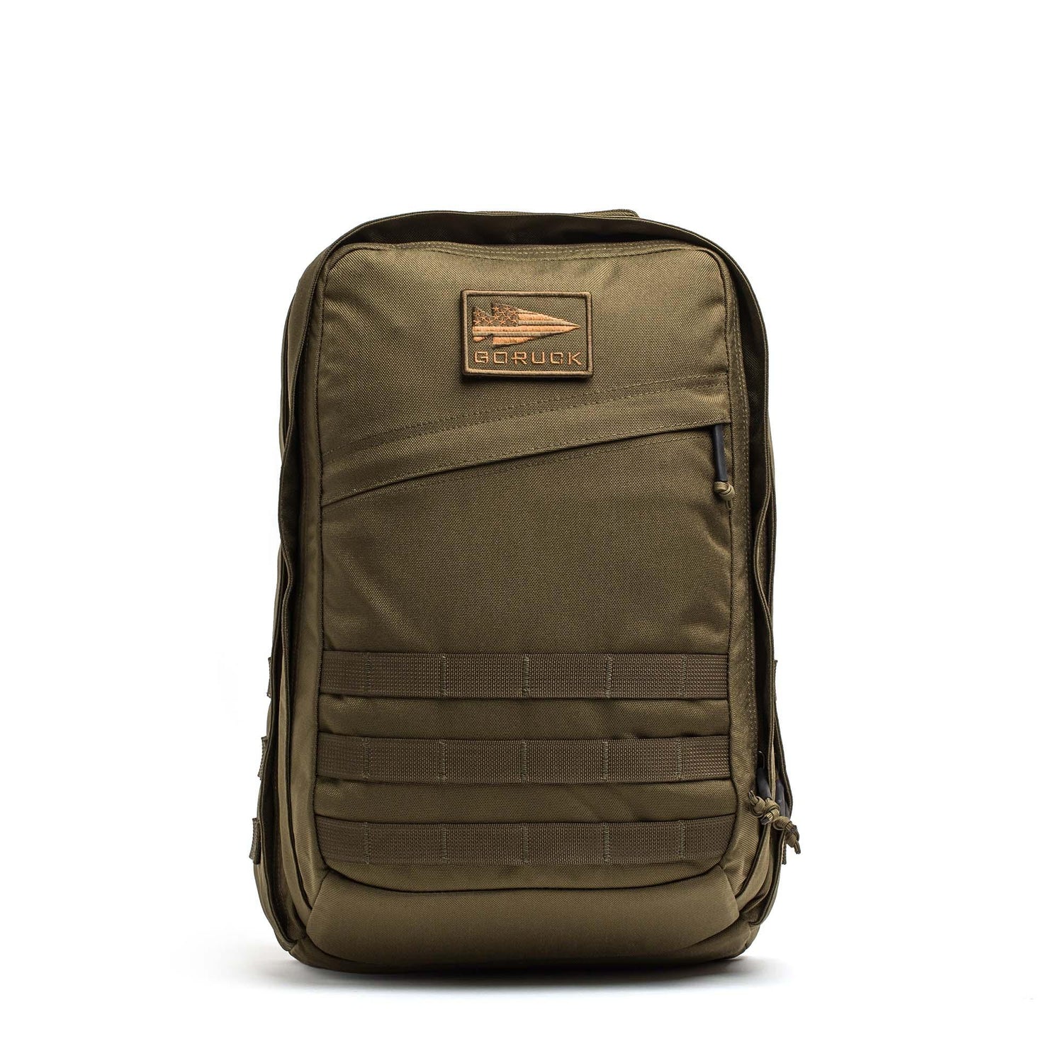GORUCK GR2 26L Ranger Green rucksack with rugged 1000D Cordura fabric front view