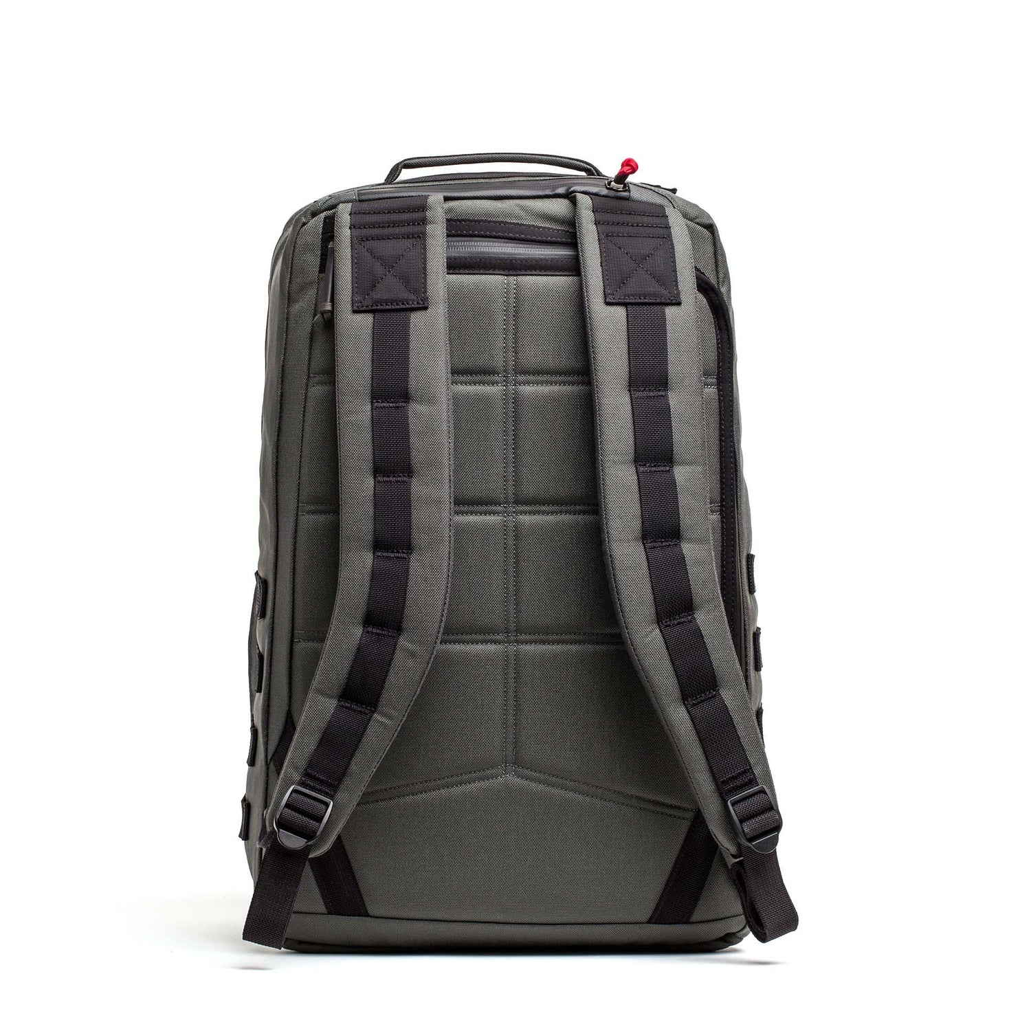 GORUCK GR2 34L backpack in armor grey and black, rugged padded straps, durable design
