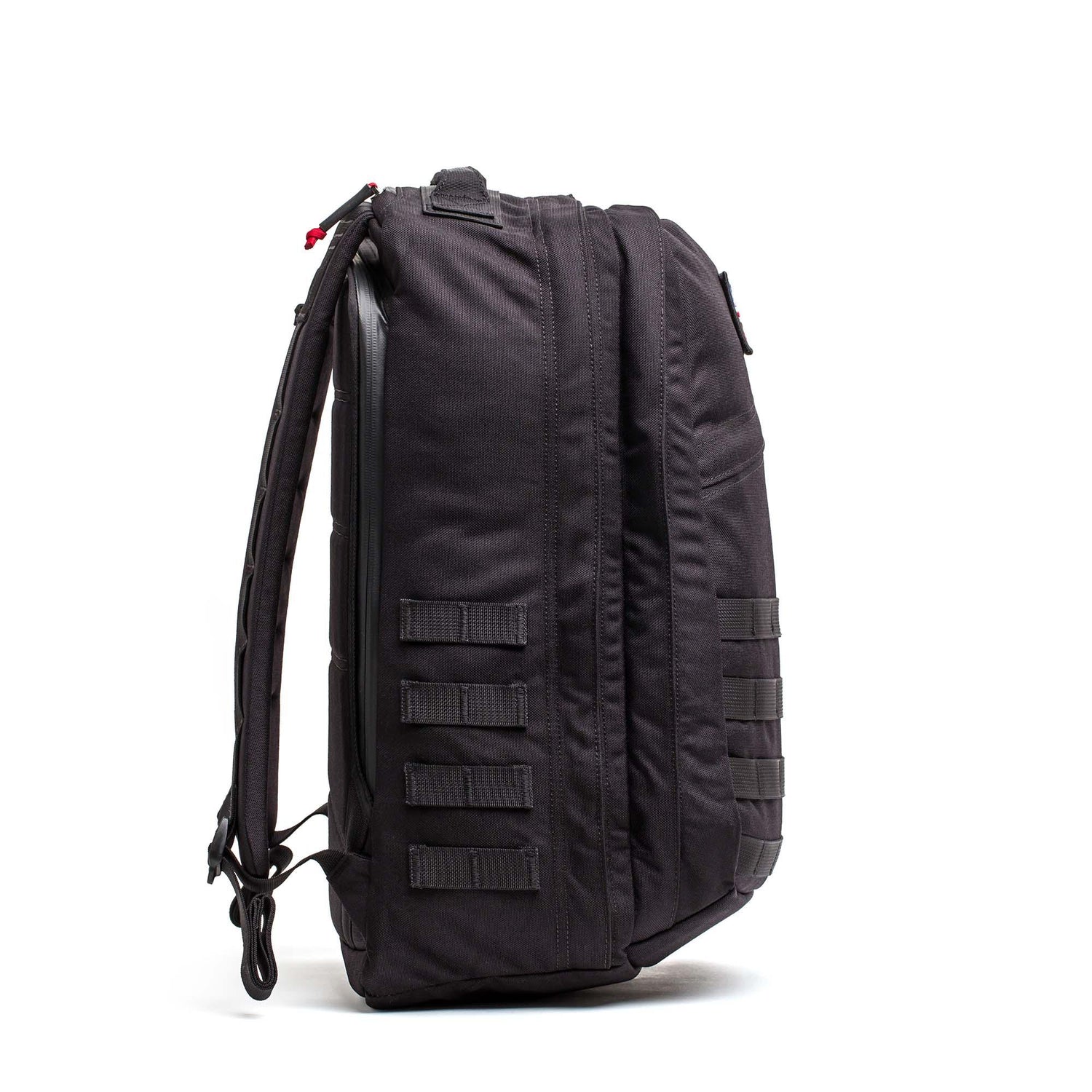 GORUCK GR2 34L black backpack with MOLLE webbing, rugged design for rucking gear