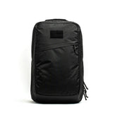 GORUCK GR2 black rucksack with front zipper pocket and velcro patch panel