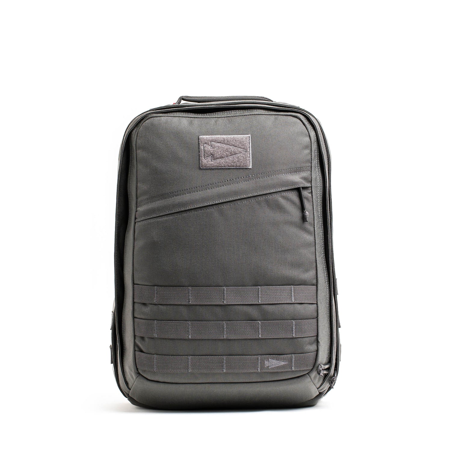 The GR2 - Cordura is a gray Special Forces backpack with multiple pockets and a top handle, displayed against a white background.