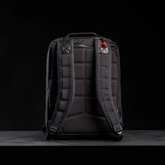 GORUCK GR2 26L Samurai 2.0 black rucksack showing padded straps and back panel