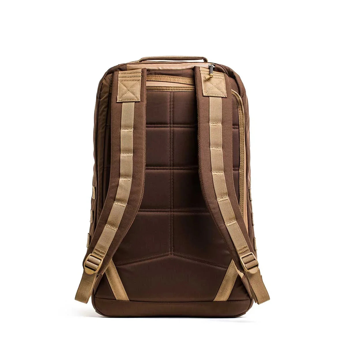 GORUCK brown Cordura rucksack with padded straps and reinforced back panel, outdoor gear