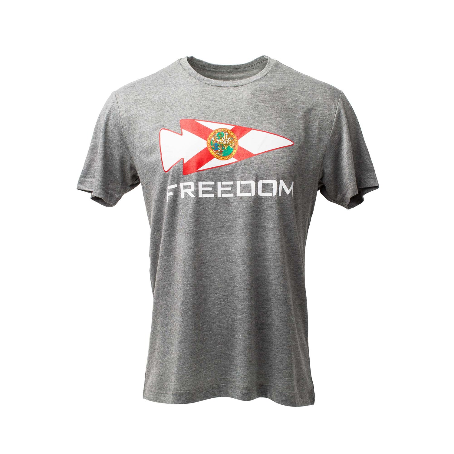 The Florida Freedom Tee - Tri-BlendX features 