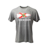 The Florida Freedom Tee - Tri-BlendX features "FREEDOM" and a bold GORUCK Florida Flag graphic on the chest, crafted from soft Tri-BlendX fabric for all-day comfort.