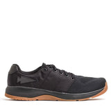 GORUCK ballistic black rucking shoe with gum sole on white background