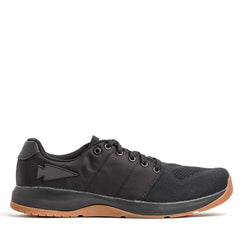 GORUCK ballistic black rucking shoe with gum sole on white background