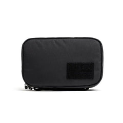 GORUCK black X-PAC field pocket pouch with loop patch on front, photographed on white background