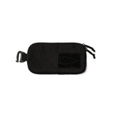 GORUCK black lead sternum strap pouch with arrowhead patch and zipper closure