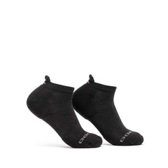 GORUCK black ankle merino socks pair on white background, performance rucking gear