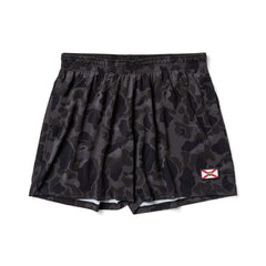 GORUCK men's black frogskin camo training shorts with Florida flag patch, size L
