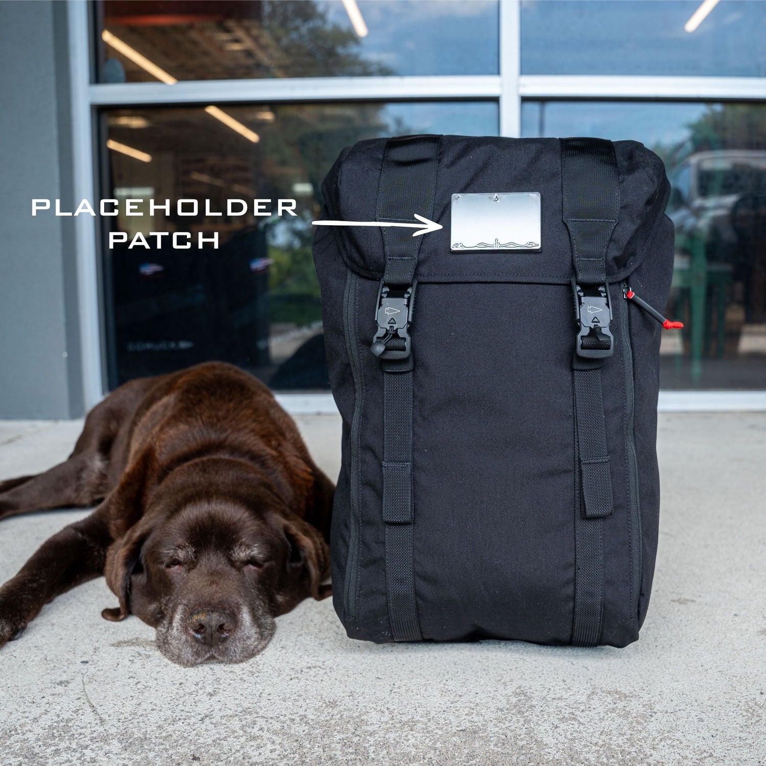 A black M26 PREORDER // Q4 2026 ETA field pack with a 