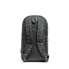 GORUCK Packable Bullet 15L backpack in armor grey with padded straps, back view