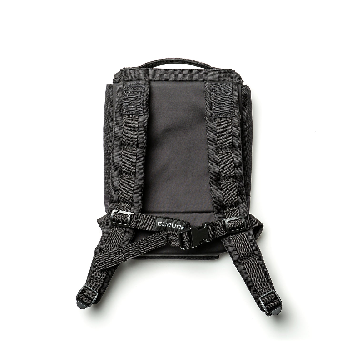 The RPC 3.0 + 10lb Ruck Sandplate is shown from the back with padded straps, handle, hip belt, and a compartment for the Sandplate—ideal as a weighted training Ruck Plate Carrier. Displayed on a white background.