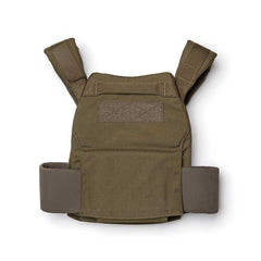 GORUCK Ranger Green rucking weight vest with padded straps on white background