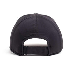 GORUCK black running hat rear view with adjustable strap, tough rucking gear accessory