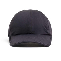 GORUCK black running hat front view, lightweight and durable rucking gear
