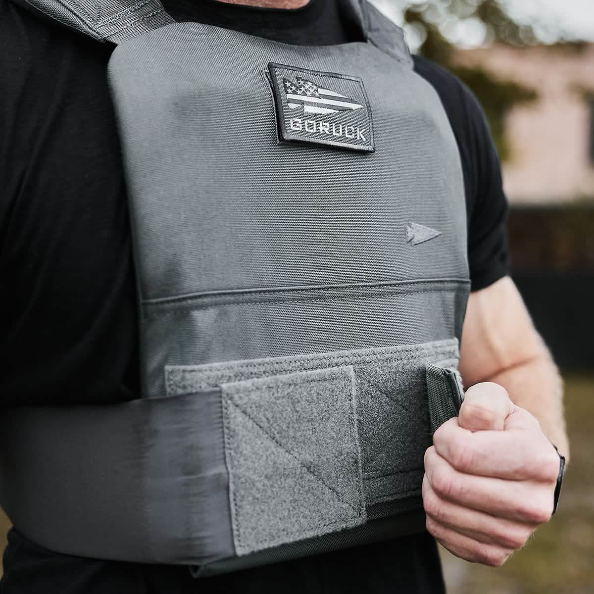 A man wearing the Training Weight Vest 2.0.