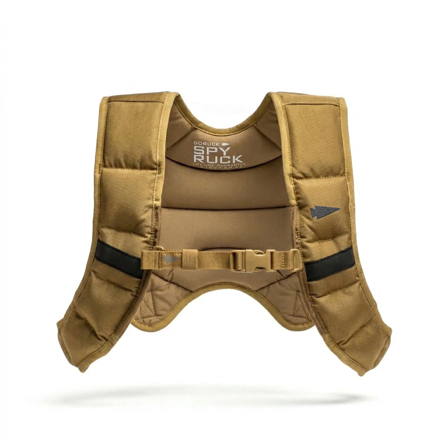 Spy Ruck | Women's Weighted Vest in tan with black straps and bold 