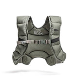 The Spy Ruck | Women's Weighted Vest is a gray padded vest for women with adjustable buckle and bold "GORUCK" branding on the front.