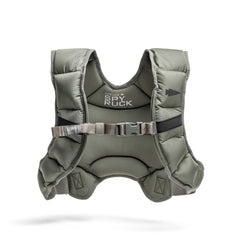 The Spy Ruck | Women's Weighted Vest is a gray padded vest for women with adjustable buckle and bold "GORUCK" branding on the front.