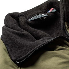 GORUCK Task Force Dagger fleece jacket close-up showing black lining and zipper detail